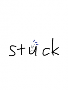 stack/stick/stock/stuck 似た英単語/似ている英単語　画像