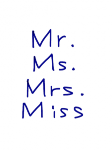 Mr./Ms./Mrs./Miss 似た英単語/似ている英単語　画像