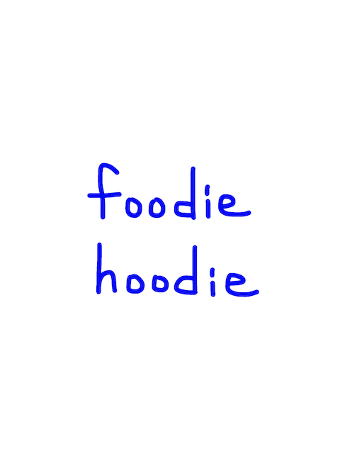 foodie/hoodie 似た英単語/似ている英単語　画像