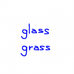 glass/grass 似た英単語/似ている英単語　画像