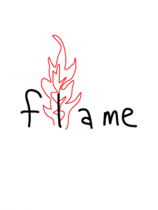 flame/frame　似た英単語/似ている英単語　画像