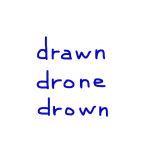 drawn/drone/drown　似た英単語/似ている英単語　画像