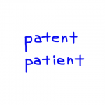 patent/patient　似た英単語/似ている英単語　画像