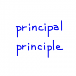 principal/principle　似た英単語/似ている英単語　画像