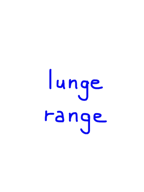 lunge/range　似た英単語/似ている英単語　画像