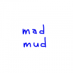 mad/mud 似た英単語/似ている英単語　画像