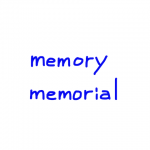 memory/memorial　似た英単語/似ている英単語　画像