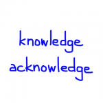 knowledge/acknowledge　似た英単語/似ている英単語　画像