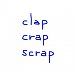 clap/crap/scrap　似た英単語/似ている英単語　画像