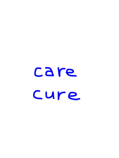 care/cure　似た英単語/似ている英単語　画像