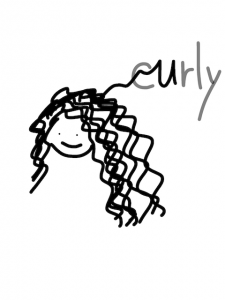 curly/curry　似た英単語/似ている英単語　画像