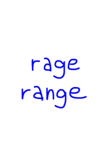 rage/range　似た英単語/似ている英単語　画像