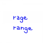 rage/range　似た英単語/似ている英単語　画像
