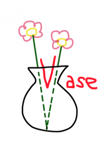 base/vase　似た英単語/似ている英単語　画像