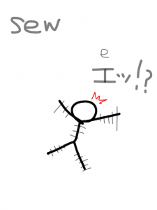 saw/sew/sow　似た英単語/似ている英単語　画像