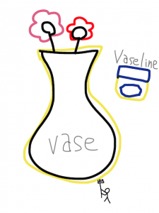 base/vase　似た英単語/似ている英単語　画像