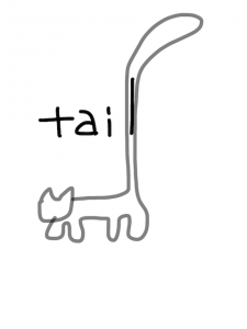 tail/tale　似た英単語/似ている英単語　画像