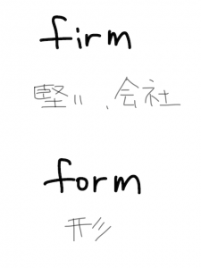 confirm/conform　似た英単語/似ている英単語　画像