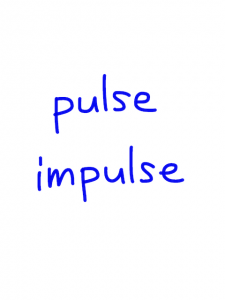 pulse/impulse　似た英単語/似ている英単語　画像