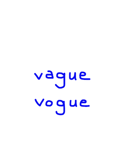 vague/vogue　似た英単語/似ている英単語　画像