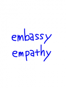 embassy/empathy　似た英単語/似ている英単語　画像