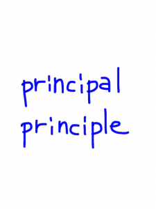 principal/principle　似た英単語/似ている英単語　画像