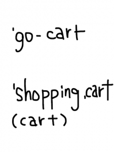 cart/carton/cartoon　似た英単語/似ている英単語　画像