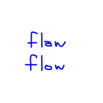 flaw/flow　似た英単語/似ている英単語　画像