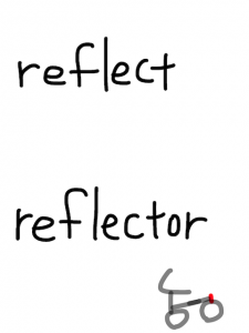 friction/reflection　似た英単語/似ている英単語　画像