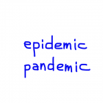 epidemic/pandemic　似た英単語/似ている英単語　画像