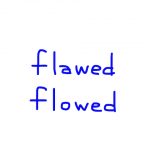 flawed/flowed　似た英単語/似ている英単語　画像