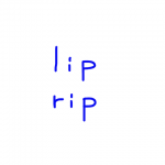 lip/rip　似た英単語/似ている英単語　画像