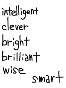 diligent/intelligent　似た英単語/似ている英単語　画像