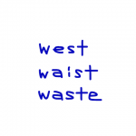 west/waist/waste　似た英単語/似ている英単語　画像