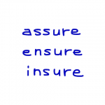 assure/ensure/insure　似た英単語/似ている英単語　画像