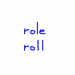 role/roll　似た英単語/似ている英単語　画像