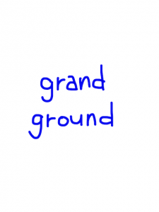 grand/ground　似た英単語/似ている英単語　画像