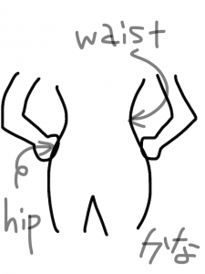 west/waist/waste　似た英単語/似ている英単語　画像