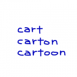 cart/carton/cartoon　似た英単語/似ている英単語