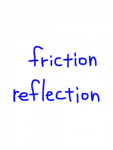 friction/reflection　似た英単語/似ている英単語　画像