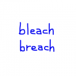 bleach/breach　似た英単語/似ている英単語　画像
