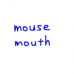 mouse/mouth　似た英単語/似ている英単語　画像