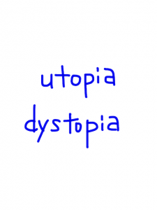 utopia/dystopia　似た英単語/似ている英単語　画像