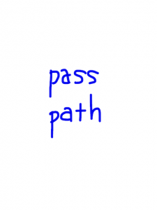 pass/path　似た英単語/似ている英単語　画像