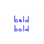 bald/bold　似た英単語/似ている英単語　画像