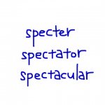 specter/spectator/spectacular　似た英単語/似ている英単語　画像