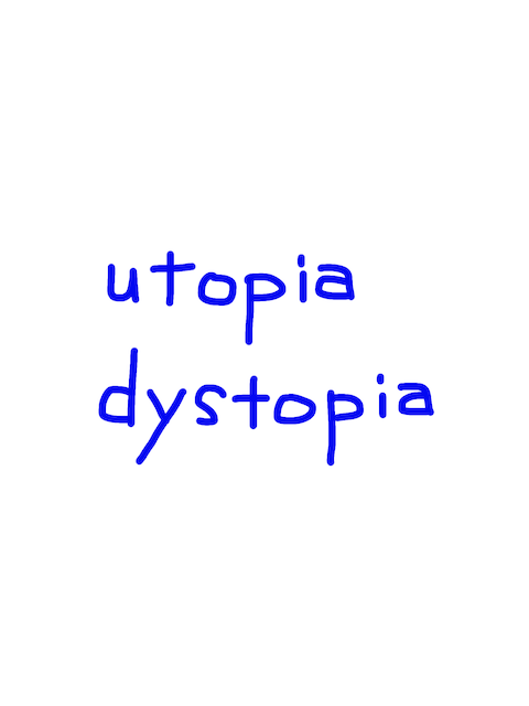 utopia/dystopia　似た英単語/似ている英単語　画像