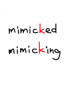 mimic/gimmick　似た英単語/似ている英単語　画像