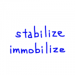 stabilize/immobilize 　似た英単語/似ている英単語　画像