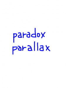 paradox/parallax　似た英単語/似ている英単語　画像